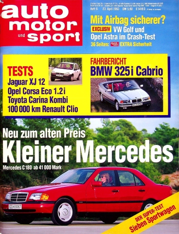 Deckblatt Auto Motor und Sport (09/1993)